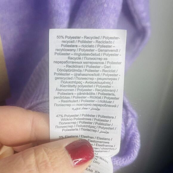 Vero Moda By Stitch Fix Womens 2X Off the shoulder Lilac Sweater NWT - Picture 9 of 10